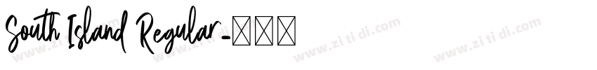 South Island Regular字体转换